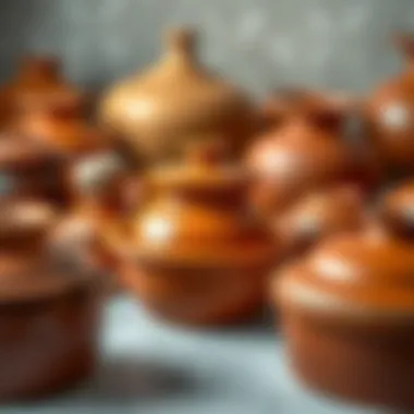 Various clay pots showcasing different sizes and shapes