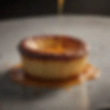 A beautifully caramelized top on a crème brûlée