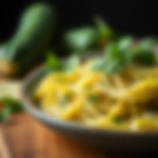 Zucchini Noodles: A Nutritious Alternative Zucchini noodles garnished with fresh herbs