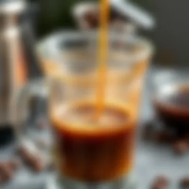 Close-up of brewed coffee highlighting rich flavor and aroma