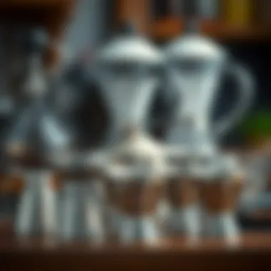A selection of top stainless steel coffee filters on display