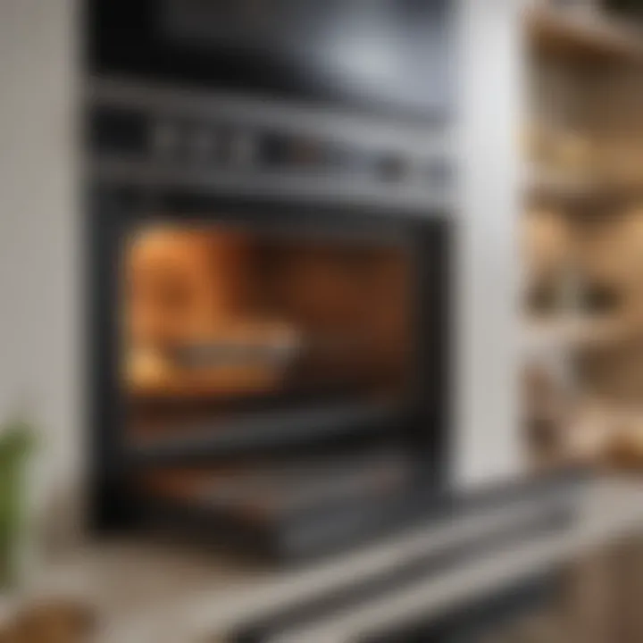 Energy-efficient oven in a stylish kitchen setting