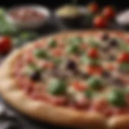 A vibrant array of fresh ingredients used in QCPizza