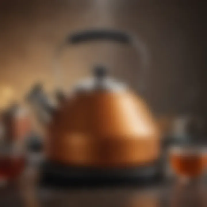Different types of tea kettles displayed together