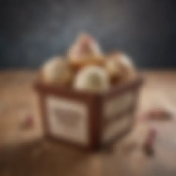 A cozy delivery box filled with gourmet ice cream