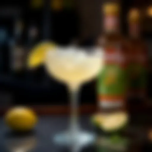 A Guilt-Free Margarita Experience Refreshing zero-calorie margarita cocktail garnished with lime