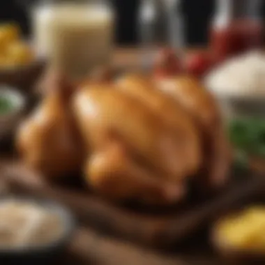 Fresh Ingredients for Mississippi Chicken A close-up of the ingredients used in the Mississippi chicken recipe, highlighting freshness and quality
