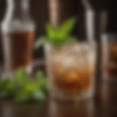 Historical Mint Julep A historical depiction of a traditional mint julep, showcasing its origins.