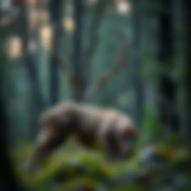 Ethical Sourcing of Venison Sustainable hunting practices demonstrated in a forest setting