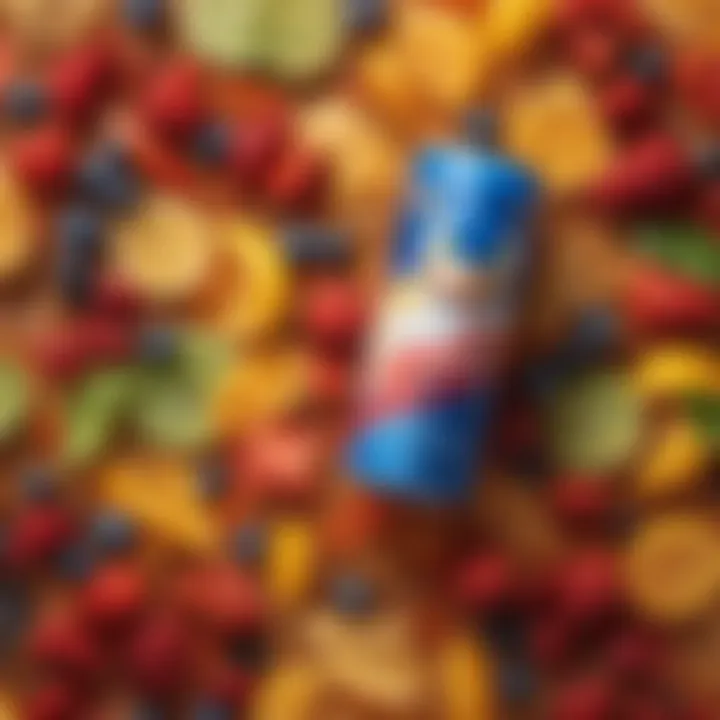 An array of fresh ingredients used in creating sonic drinks, highlighting their uniqueness