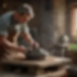 Traditional stone grinder showcasing the craftsmanship involved.