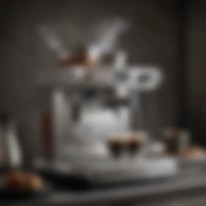 Elegant stovetop espresso maker with rich coffee