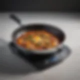 A sleek electric skillet with various temperature settings displayed