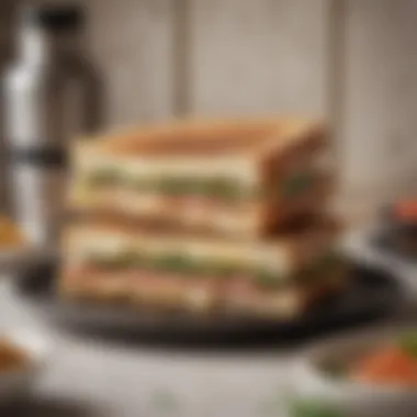 A panini press making a delicious sandwich