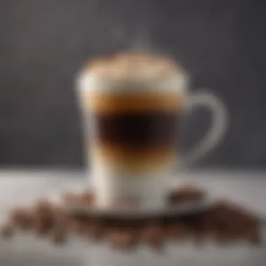 Diverse Blend in a Cup Close-up of a coffee cup filled with a diverse blend from the Vertuo Variety Pack