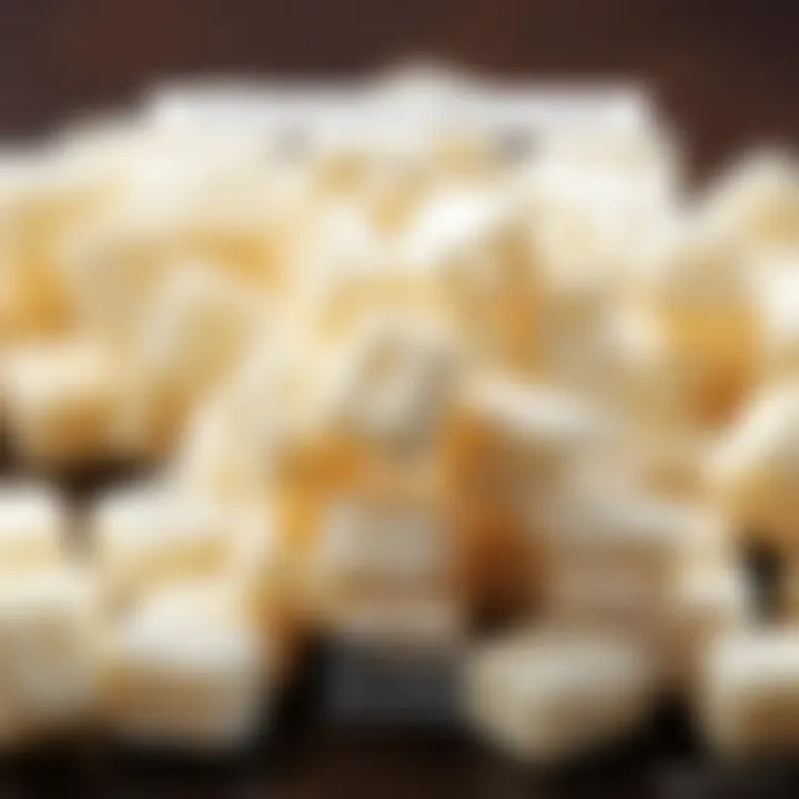 An infographic detailing the cultural significance of various white candies around the world