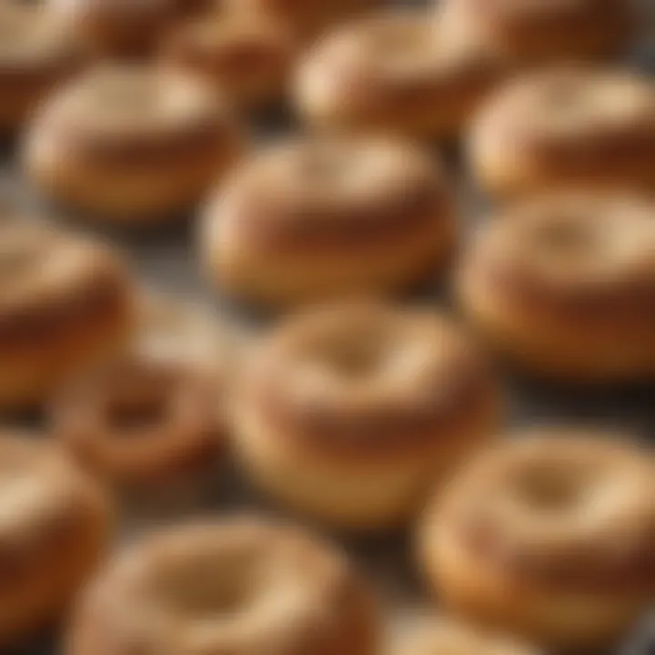 Delicious baked goods topped with turbinado sugar