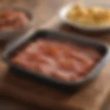 Microwave bacon pan showcasing innovative design