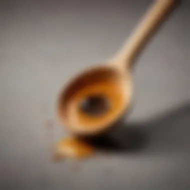 Artisan wooden spoon showcasing a hole design