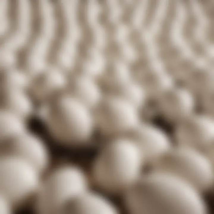 Educational use of white plastic eggs in a classroom setting