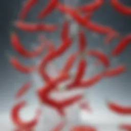 A vibrant display of cayenne pepper and water, symbolizing the diet's core elements.