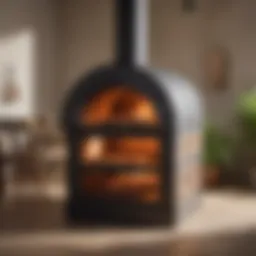 The sleek design of the Faulds Pizza Oven