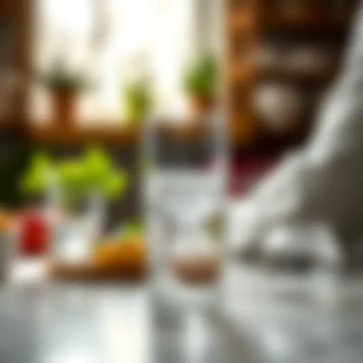 Healthy lifestyle with filtered water