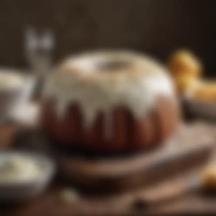 Various flavor enhancers for cream cheese frosting on a rustic table