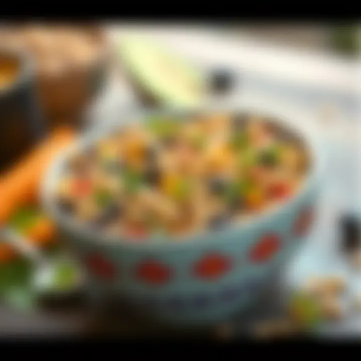 A colorful bowl of whole grains that support overall health