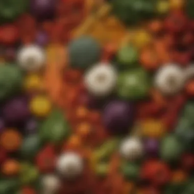 A Colorful Array of Organic Produce Vibrant assortment of organic vegetables