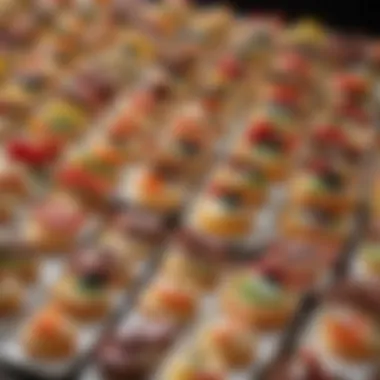 Derby-Themed Appetizers: A Visual Feast A stunning display of colorful derby-themed appetizers