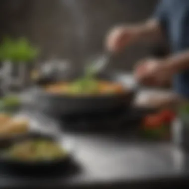Maintenance Techniques for GreenPan Cookware Visual representation of caring techniques for maintaining GreenPan cookware