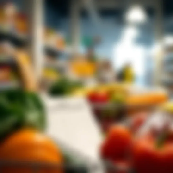 Mindful Choices in Grocery Shopping A close-up of a shopping list with various healthy food items