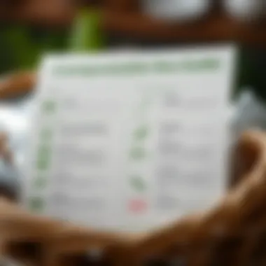 An informative infographic listing common compostable and non-compostable items