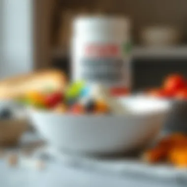 A balanced meal incorporating protein powder