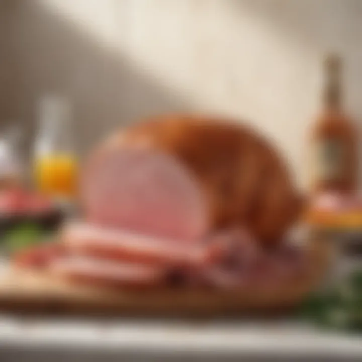 Ingredients and spices that complement cooked ham