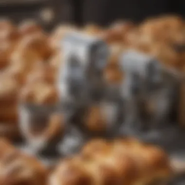 An array of different models of bread mixers on display