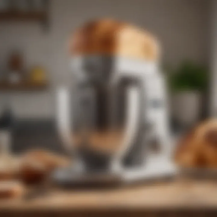 A sleek home bread mixer showcasing its modern design