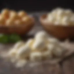 An assortment of fresh mozzarella cheese ready for crafting