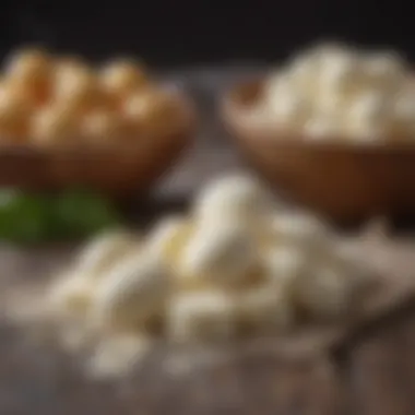 An assortment of fresh mozzarella cheese ready for crafting