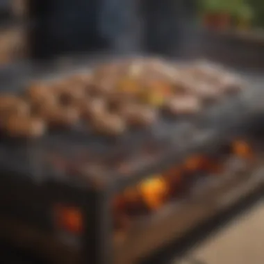 Ready-to-Use Barbecue Grill A well-maintained barbecue grill ready for cooking