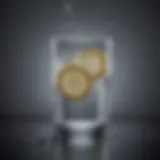 A refreshing glass of water with droplets