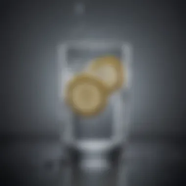 A refreshing glass of water with droplets