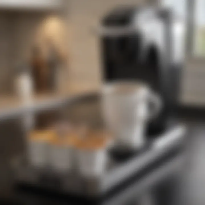 Elegant K Cup caddy in a modern kitchen setup