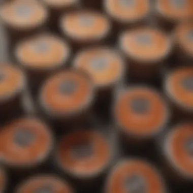 A close-up of Kirkland Decaf K Cups showcasing their unique design