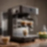 Sleek design of Kitchen Elite Pro Espresso Coffee Maker showcasing innovative features