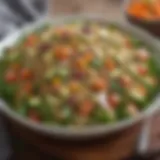 Vibrant quinoa salad with mixed vegetables and herbs