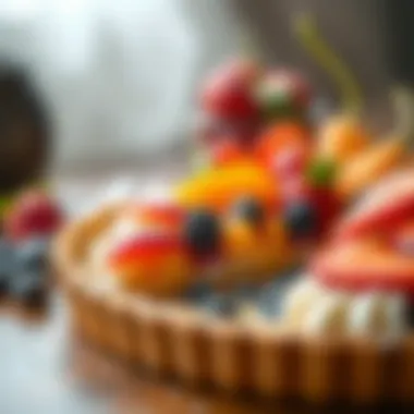 Low-Sugar Fruit Tart A mouthwatering low-sugar fruit tart made with a gluten-free crust and topped with seasonal fruits.