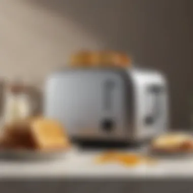 Diverse luxury toaster features highlighted in an infographic