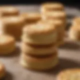 Golden-brown biscuits made from pancake mix